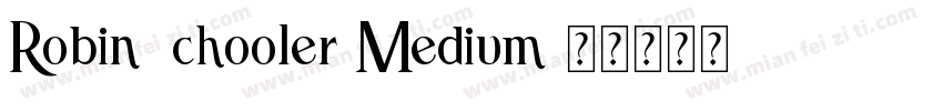 RobinSchooler Medium字体转换